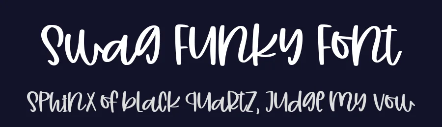 Swag Funky Font by metafontsy — Script Handwritten Font — thumbnail 2