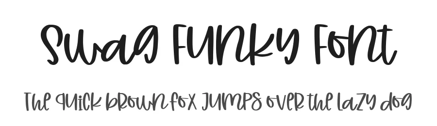 Swag Funky Font by metafontsy — Script Handwritten Font
