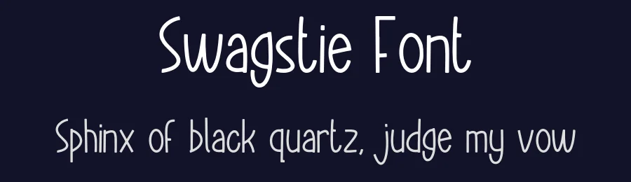 Swagstie Font by Forberas Foundry — Decorative Font — thumbnail 2