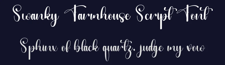 Swanky Farmhouse Script Font by freshtypeink — Script Handwritten Font — thumbnail 2