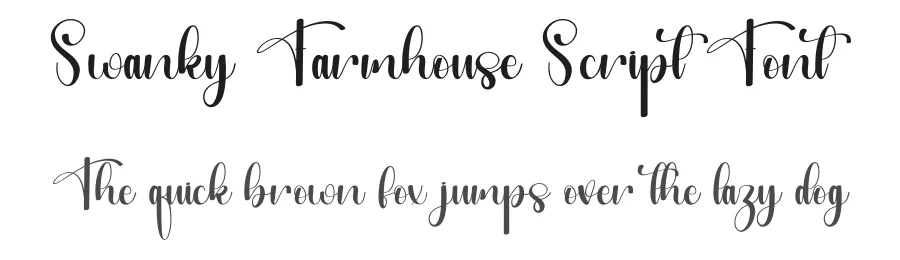 Swanky Farmhouse Script Font by freshtypeink — Script Handwritten Font
