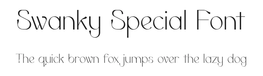 Swanky Special Font by HipFonts — Sans Serif Font