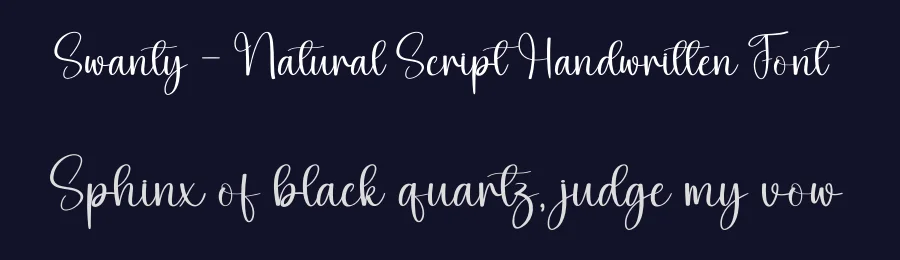 Swanty – Natural Script Handwritten Font by andikastudio — Script Handwritten Font — thumbnail 2