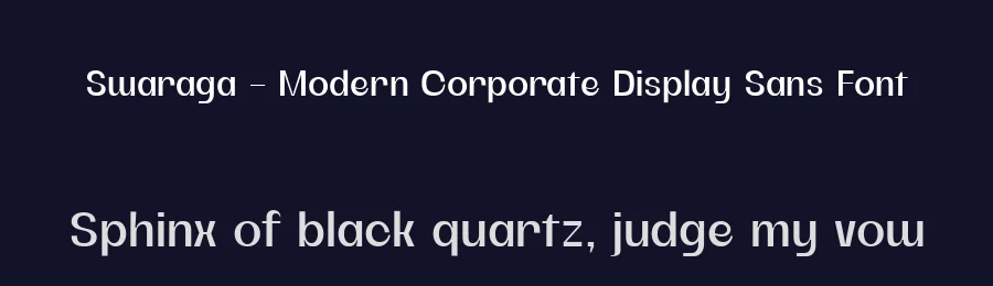 Swaraga – Modern Corporate Display Sans Font by Lettertype Studio — Display Font — thumbnail 2