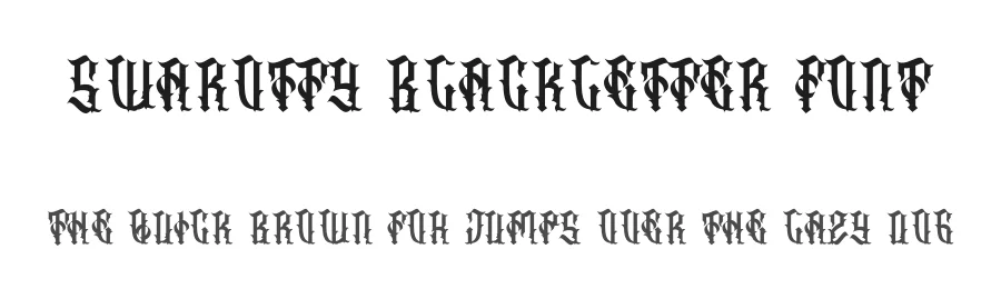 Swarotty Blackletter Font by Dhabee — Blackletter Font