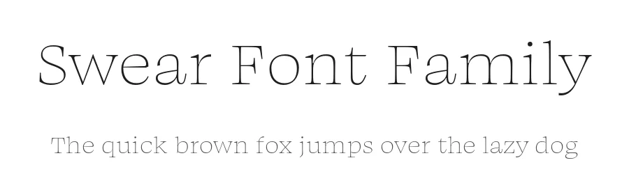 Swear Font Family by James Edmondson โ Display Font