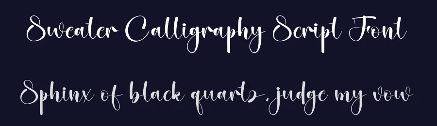 Sweater Calligraphy Script Font by creativeletter — Script Handwritten Font — thumbnail 2