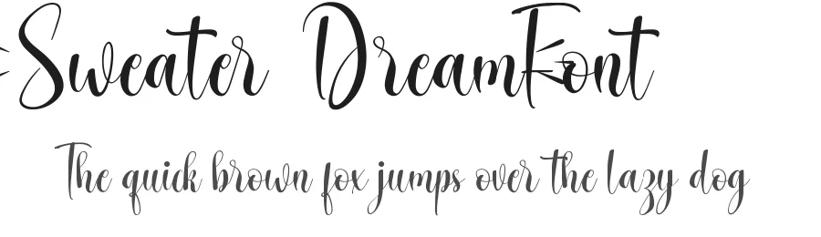 Sweater Dream Font by noahtype — Script Handwritten Font