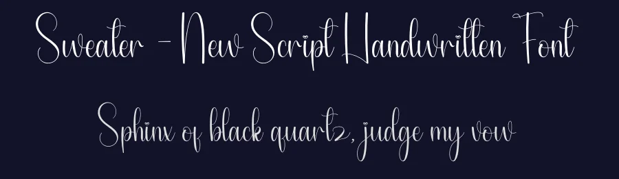 Sweater – New Script Handwritten Font by andikastudio — Script Handwritten Font — thumbnail 2