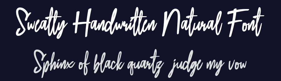 Sweatty Handwritten Natural Font by studioaktype — Script Handwritten Font — thumbnail 2