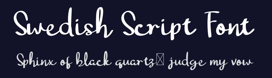Swedish Script Font by twinletter — Script Handwritten Font — thumbnail 2