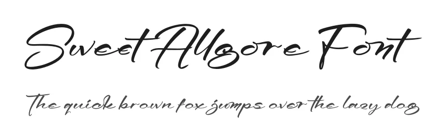 Sweet Allgore Font by Operatype.Co — Script Handwritten Font