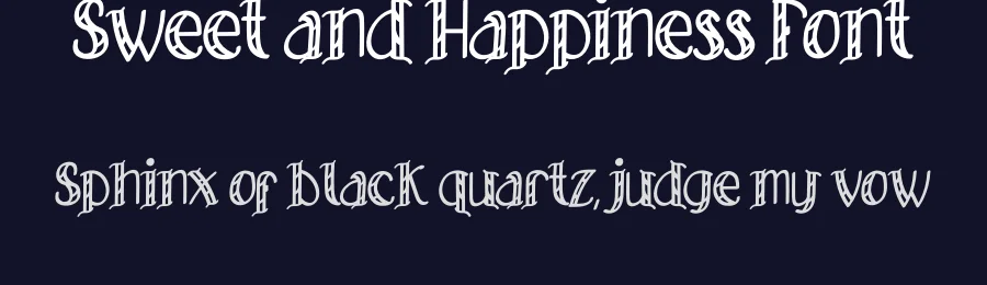 Sweet and Happiness Font by Cikal — Display Font — thumbnail 2