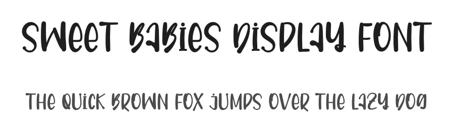 Sweet Babies Display Font by freshtypeink — Display Font