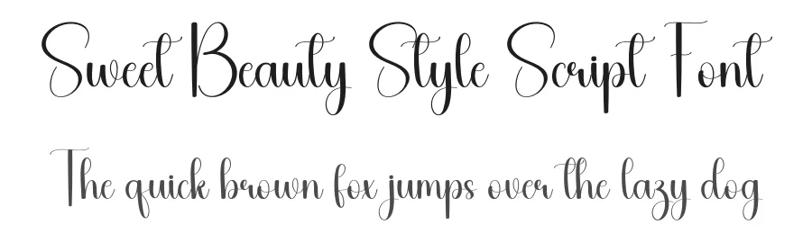 Sweet Beauty Style Script Font by freshtypeink — Script Handwritten Font