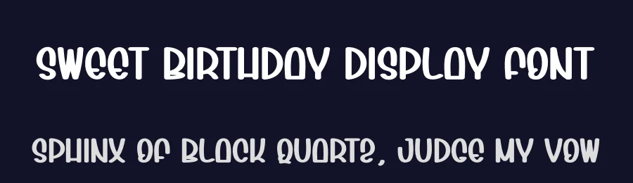 Sweet Birthday Display Font by andikastudio — Display Font — thumbnail 2
