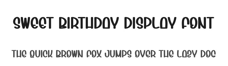 Sweet Birthday Display Font by andikastudio — Display Font