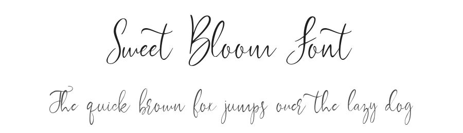 Sweet Bloom Font by pentagonistudio — Script Handwritten Font
