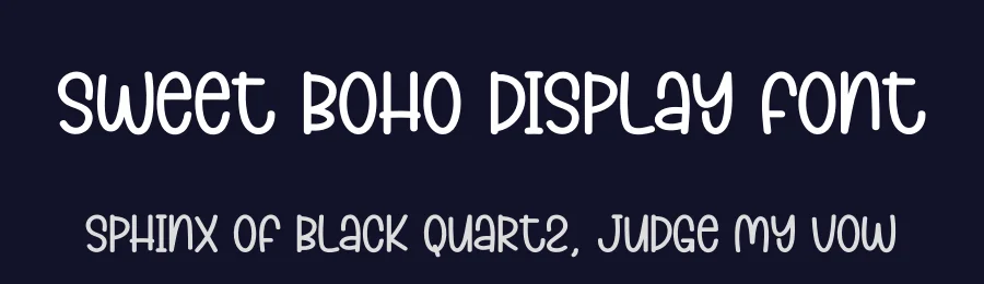 Sweet Boho Display Font by creativeletter — Display Font — thumbnail 2