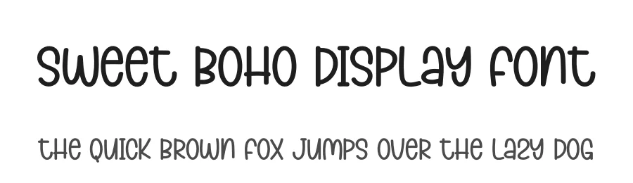 Sweet Boho Display Font by creativeletter — Display Font