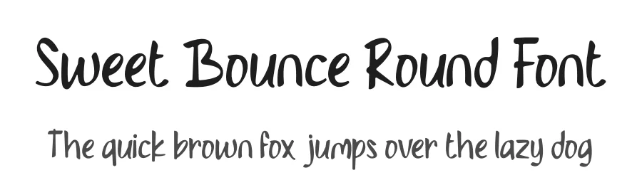 Sweet Bounce Round Font by PutraCetol Studio — Script Handwritten Font