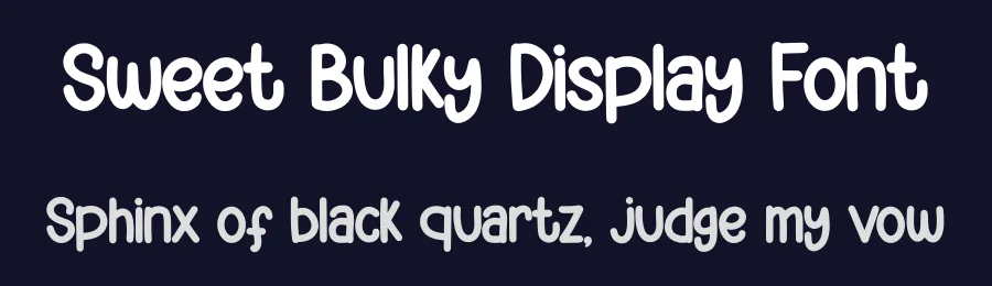 Sweet Bulky Display Font by Siapgraph — Display Font — thumbnail 2