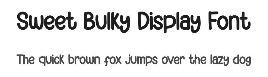 Sweet Bulky Display Font by Siapgraph — Display Font