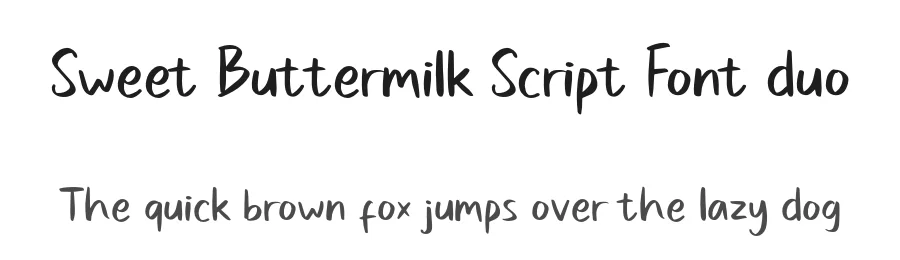 Sweet Buttermilk Script Font duo by craftsupplyco — Script Handwritten Font