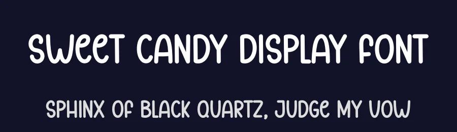 Sweet Candy Display Font by creativeletter — Display Font — thumbnail 2