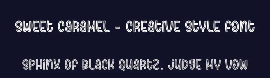 Sweet Caramel – Creative Style Font by creativeletter — Display Font — thumbnail 2