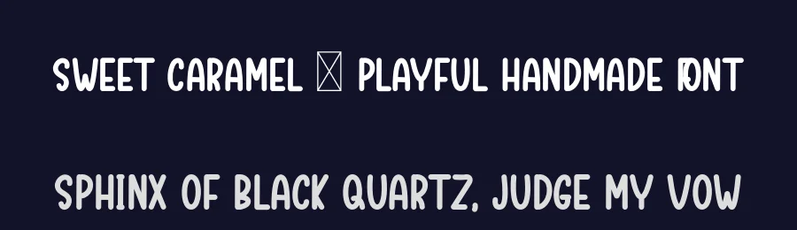 Sweet Caramel – Playful Handmade Font by inermediaSTUDIO — Display Font — thumbnail 2