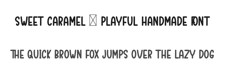 Sweet Caramel – Playful Handmade Font by inermediaSTUDIO — Display Font