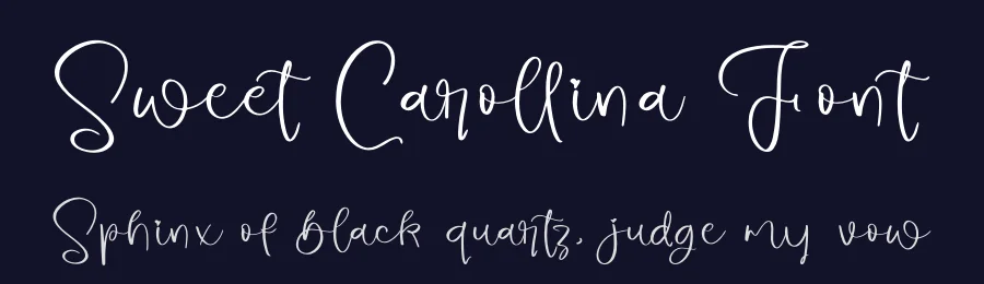 Sweet Carollina Font by glorytype — Script Handwritten Font — thumbnail 2