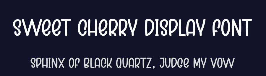 Sweet Cherry Display Font by creativeletter — Display Font — thumbnail 2
