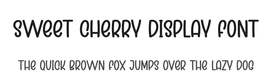 Sweet Cherry Display Font by creativeletter — Display Font