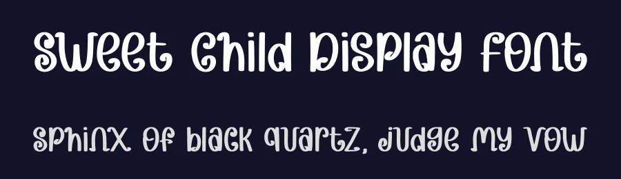 Sweet Child Display Font by Craftedtype — Decorative Font — thumbnail 2