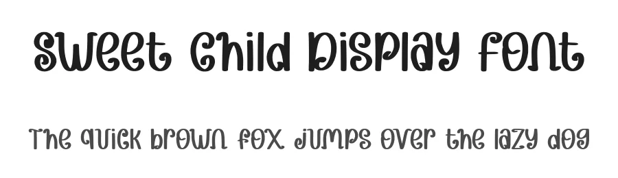 Sweet Child Display Font by Craftedtype — Decorative Font