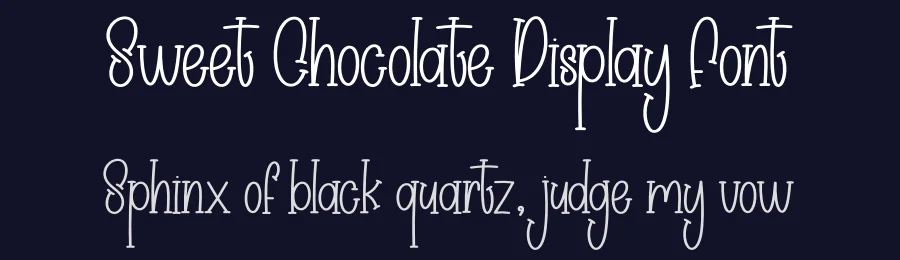 Sweet Chocolate Display Font by creativeletter — Display Font — thumbnail 2
