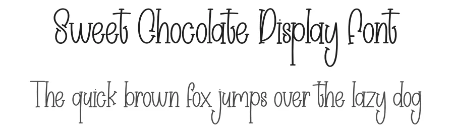Sweet Chocolate Display Font by creativeletter — Display Font