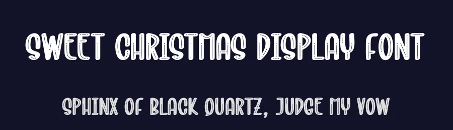 Sweet Christmas Display Font by creativeletter — Display Font — thumbnail 2