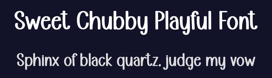 Sweet Chubby Playful Font by freshtypeink — Display Font — thumbnail 2