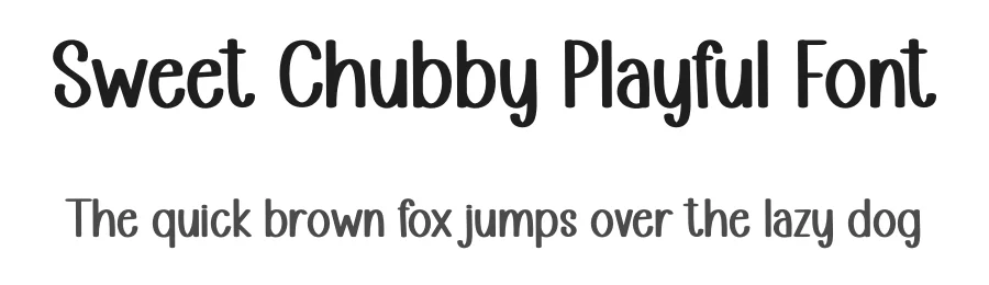 Sweet Chubby Playful Font by freshtypeink — Display Font