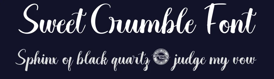 Sweet Crumble Font by CalligraphyFonts.net — Script Handwritten Font — thumbnail 2