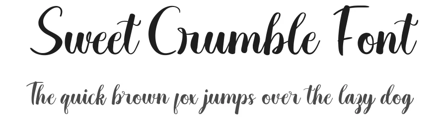 Sweet Crumble Font by CalligraphyFonts.net — Script Handwritten Font