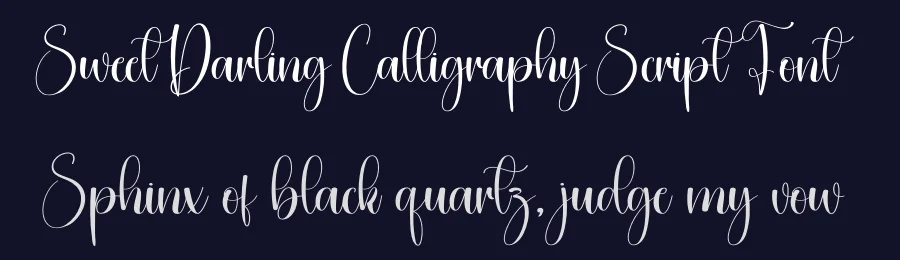 Sweet Darling Calligraphy Script Font by creativeletter — Script Handwritten Font — thumbnail 2