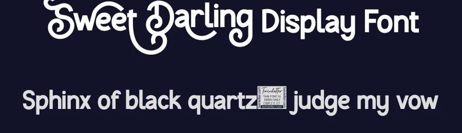 Sweet Darling Display Font by twinletter — Sans Serif Font — thumbnail 2