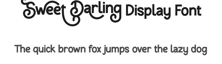 Sweet Darling Display Font by twinletter — Sans Serif Font