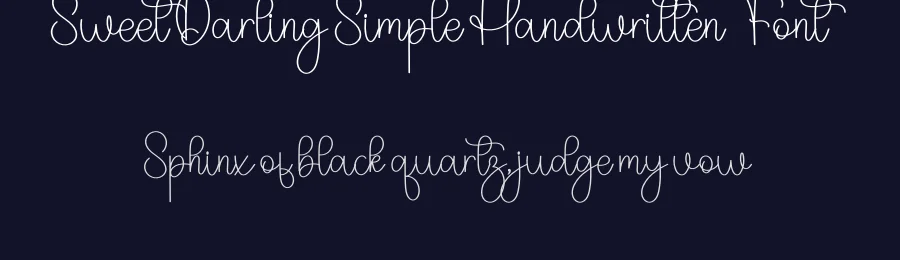 Sweet Darling Simple Handwritten Font by freshtypeink — Script Handwritten Font — thumbnail 2