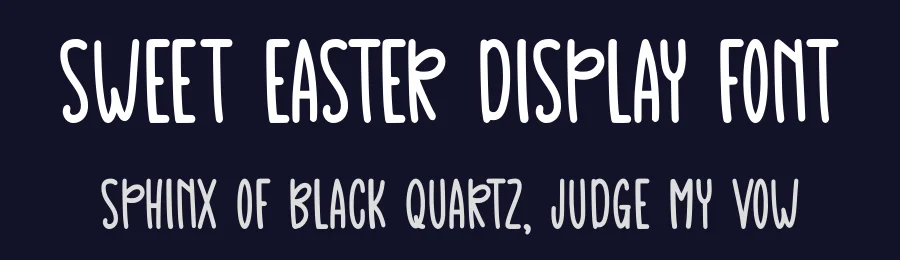 Sweet Easter Display Font by Craftedtype — Decorative Font — thumbnail 2