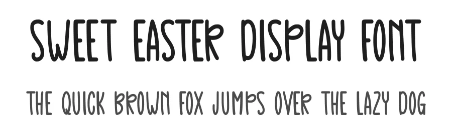 Sweet Easter Display Font by Craftedtype — Decorative Font